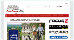 Desktop Screenshot of cykelcenter.eu